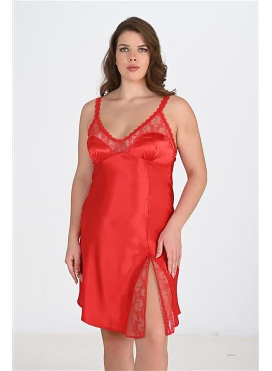 Büyük Beden Kırmızı Gecelik 2102