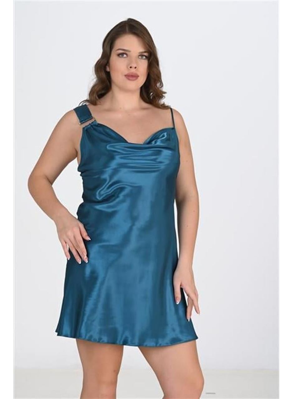 Büyük Beden 2li Petrol Sabahlık Takımı Bigsize 6206