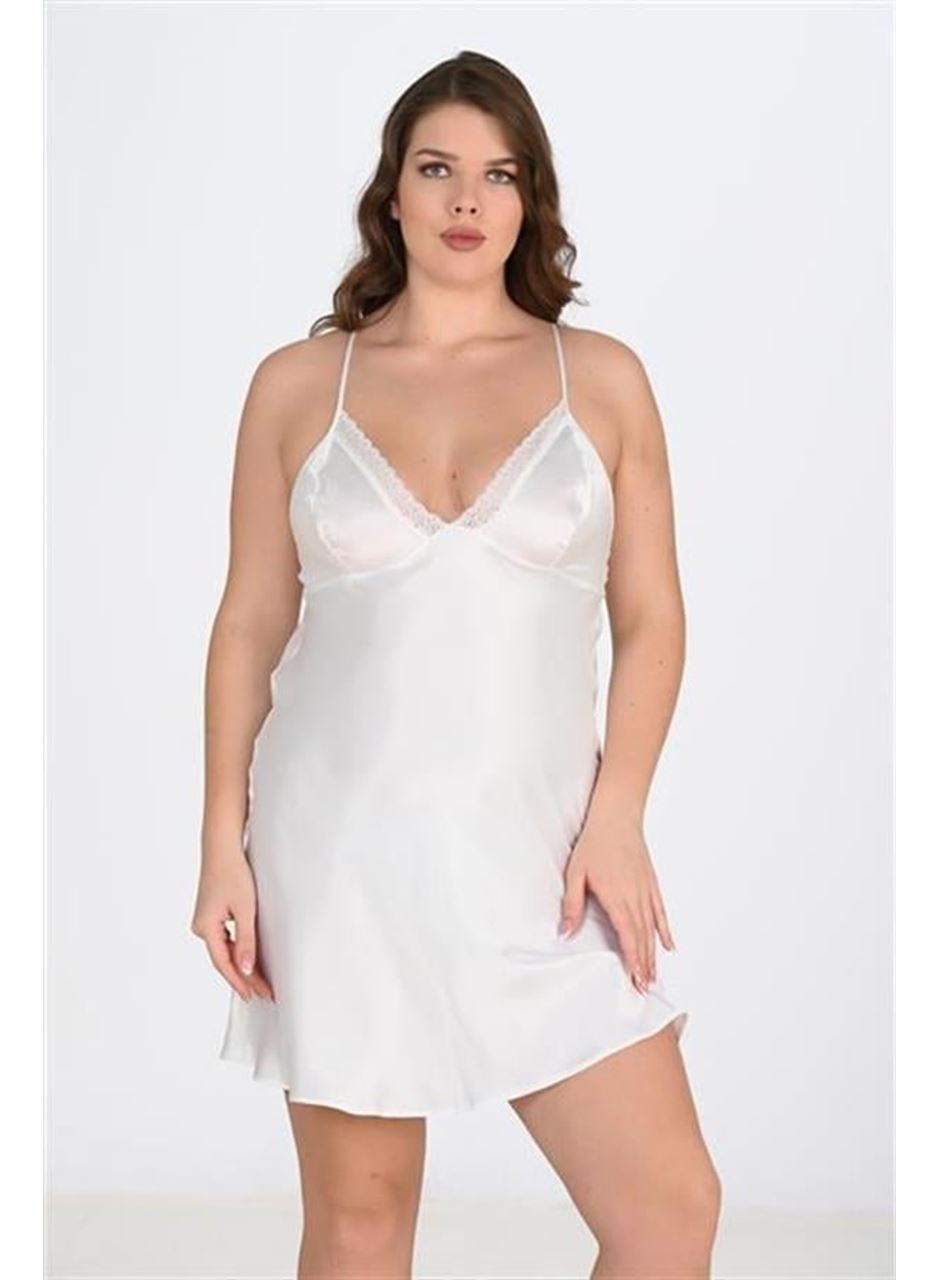 2'li Beyaz-Pembe Sabahlık Takımı Bigsize 6210