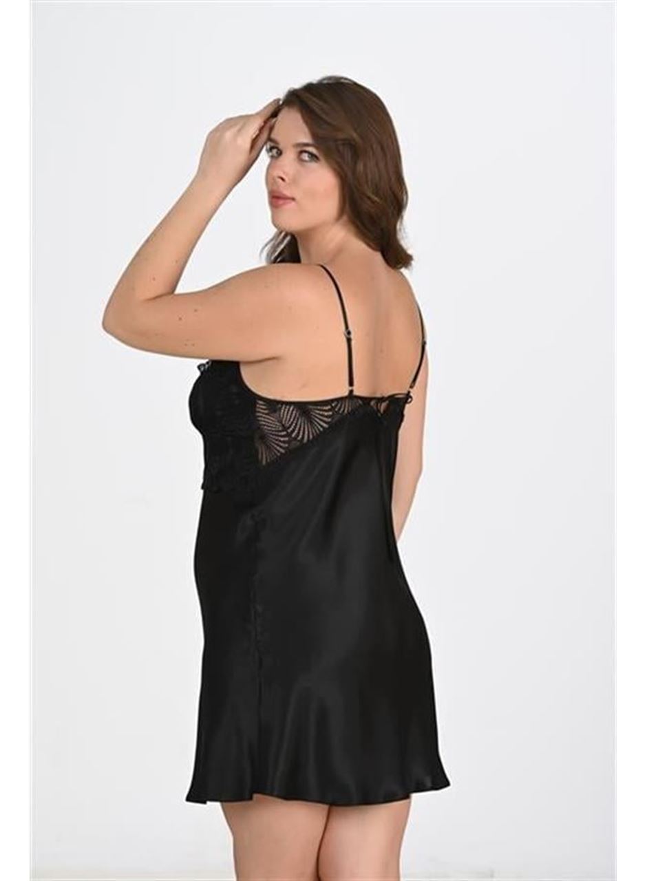 2'li Siyah Sabahlık Takımı Bigsize 6213