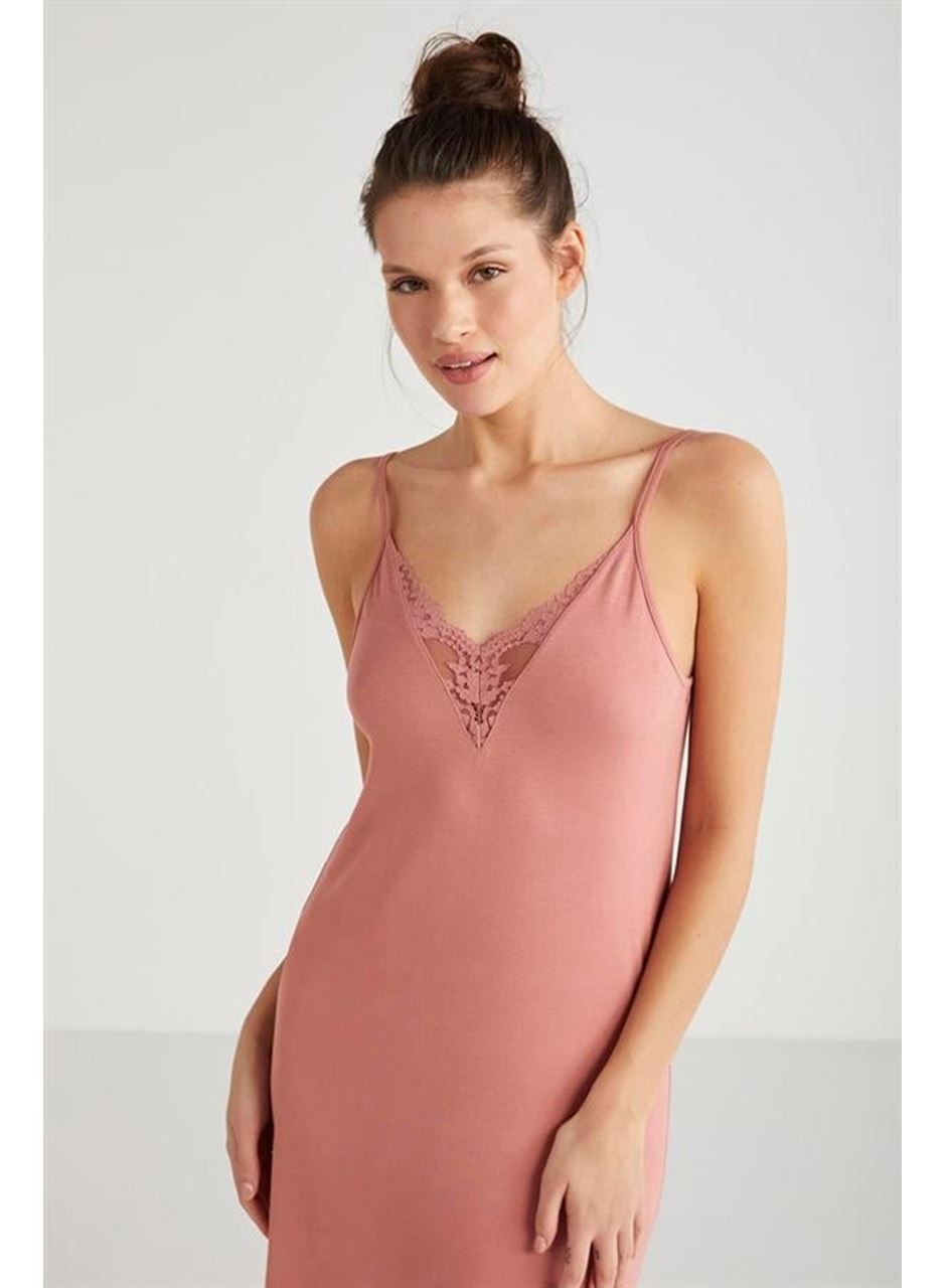 Catherine's %100  Viskon Çiçek Desen 2'li Sabahlık Gecelik Takımı