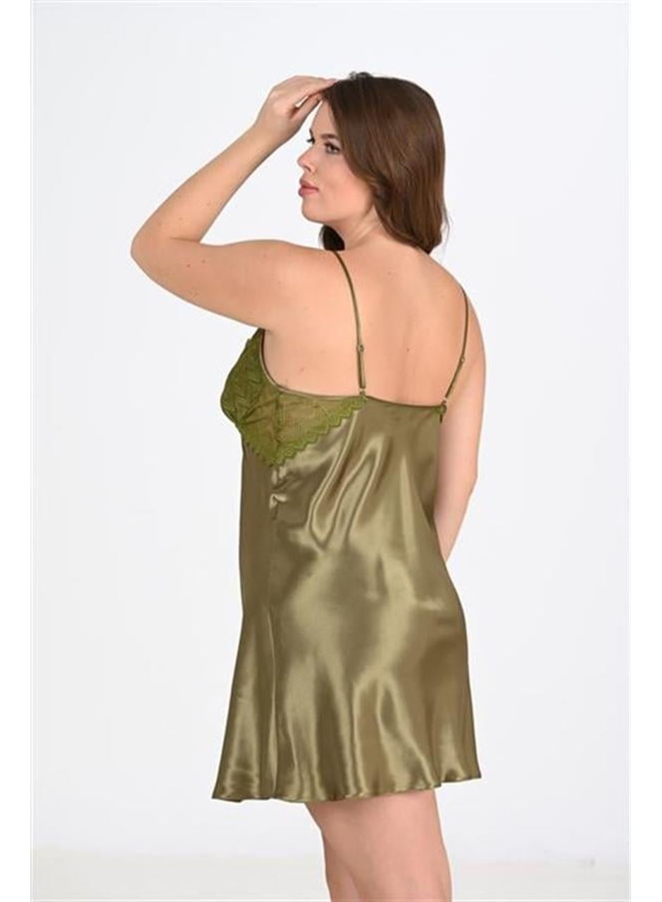 Büyük Beden Haki Gecelik 2104