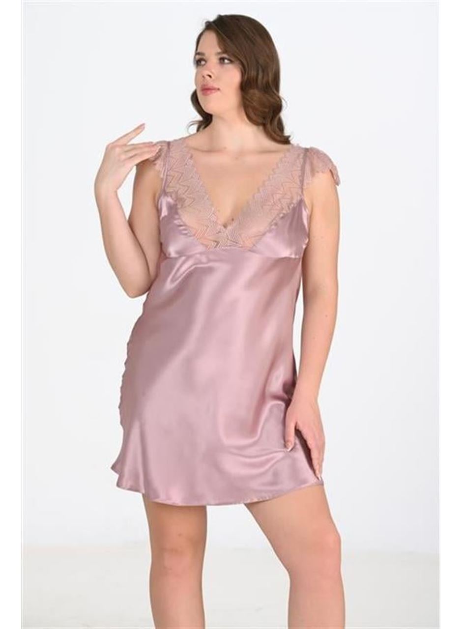 Büyük Beden Vizon Gecelik 2106