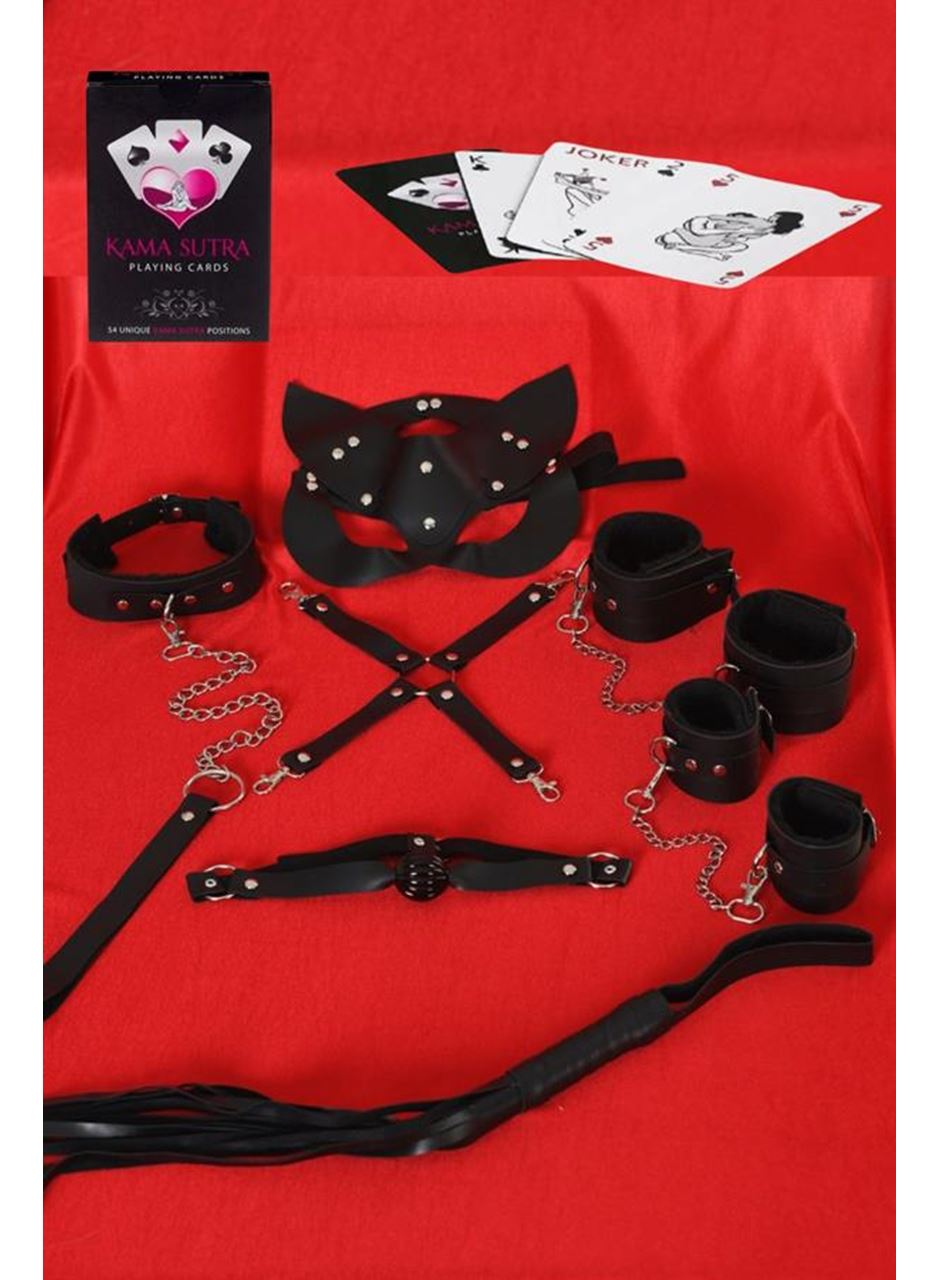 Sexy Görselli Oyun Kartı Kama Sutra 7'li Harness Set