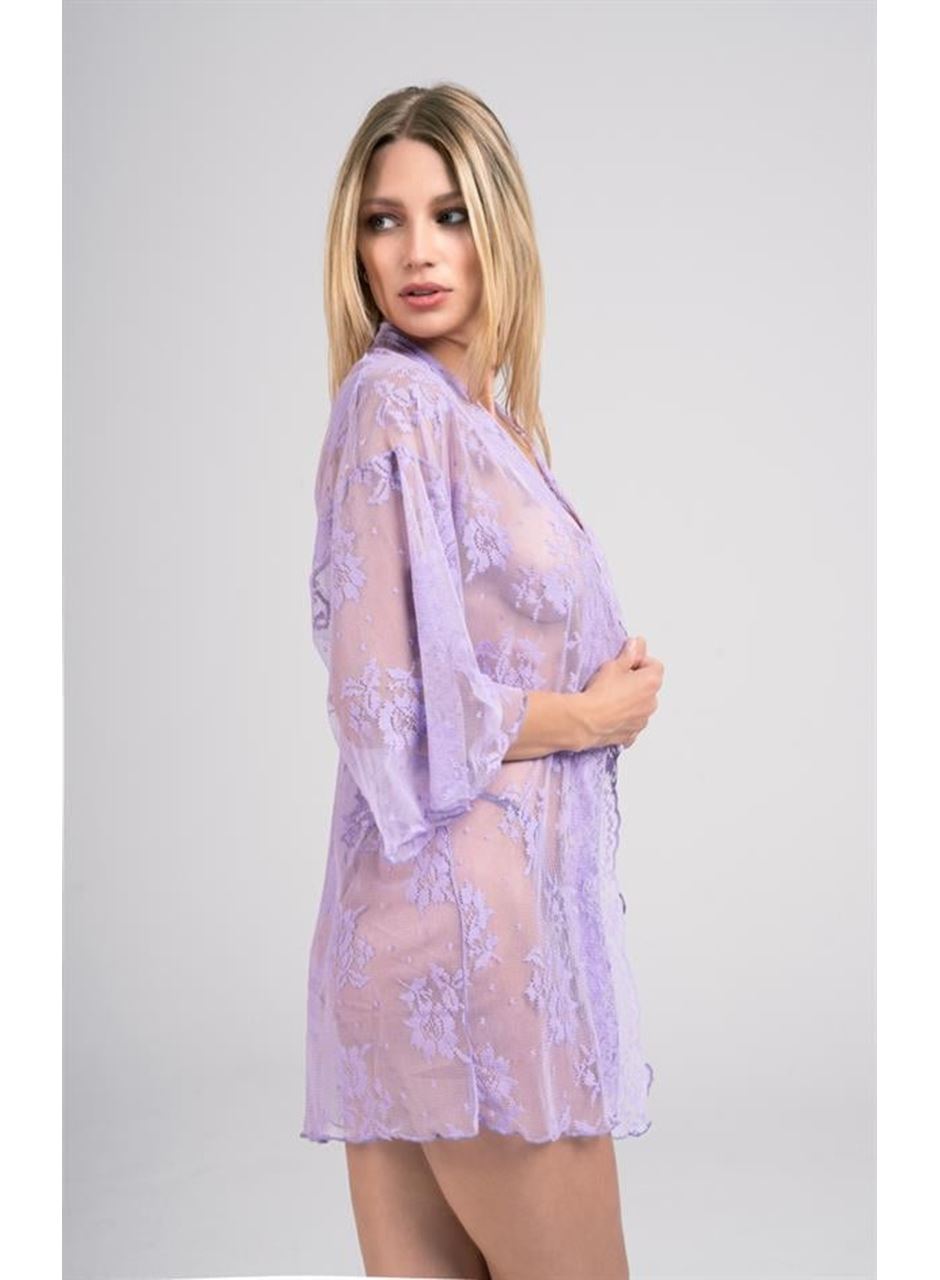 Moonlight 9356 Dantel Sabahlık Fantezi String Takım