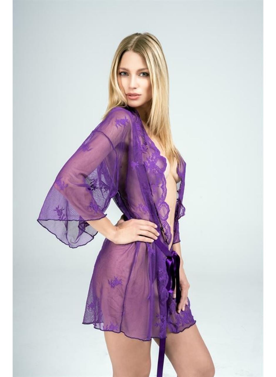 Moonlight 9356 Dantel Sabahlık Fantezi String Takım