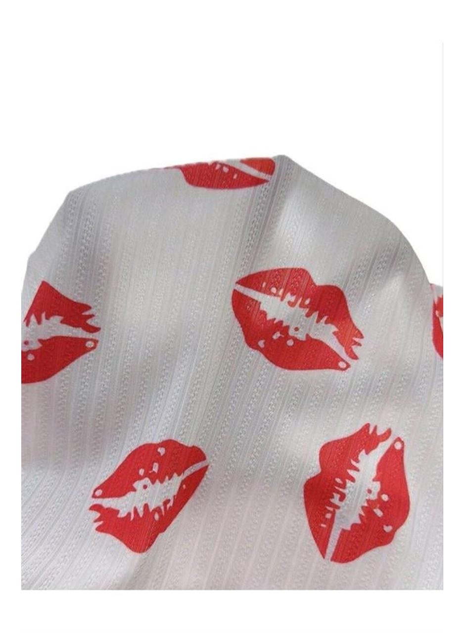 Kiss Öpücük Beyaz Şortlu Takım