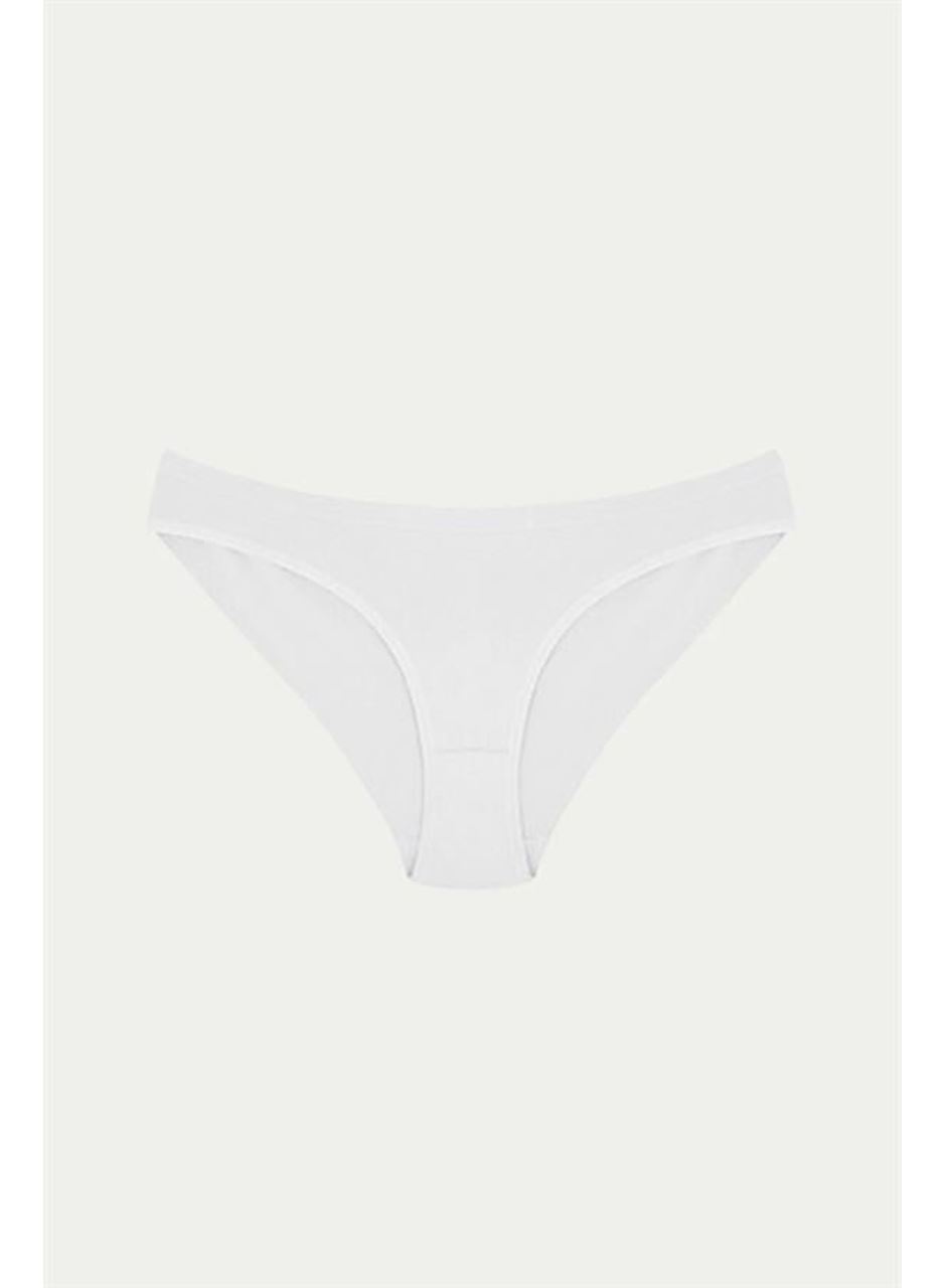 Pamuklu Siyah Beyaz Ten Rengi 3'lü Külot