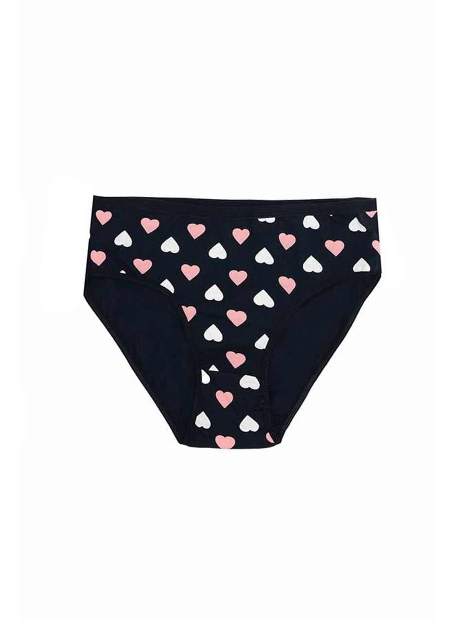 Büyük Beden Pamuklu Likralı Karışık Renkli 3'lü Külot