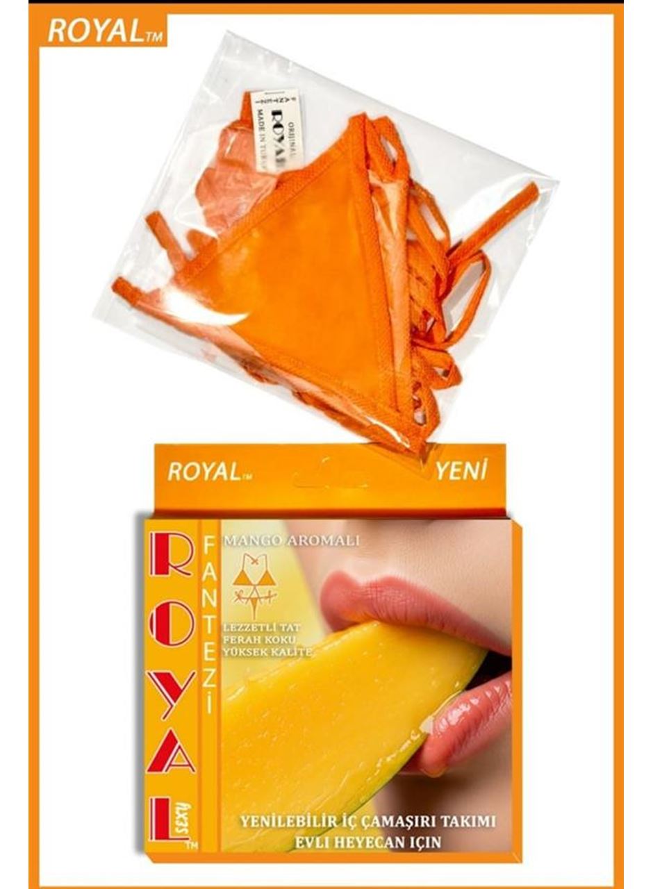 Fantezi Tüketilebilen Yenilebilir Mango Aromalı İç Çamaşırı Takımı