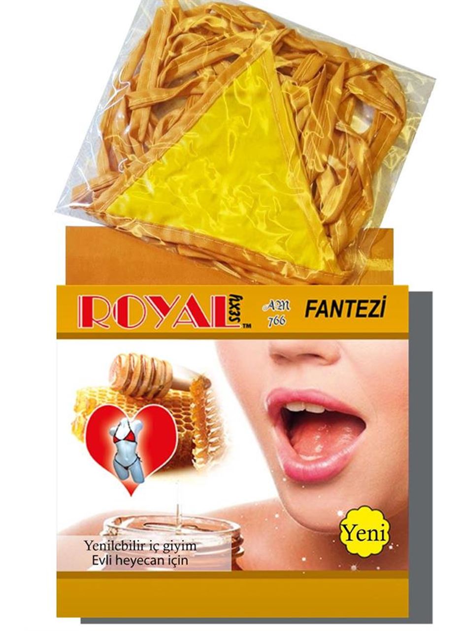 Fantezi Tüketilebilen Yenilebilir Bal Aromalı İç Çamaşırı Takımı