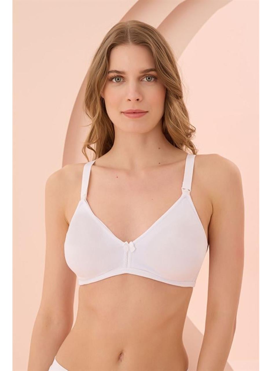Beyaz Dikişsiz Emzirme Sütyeni