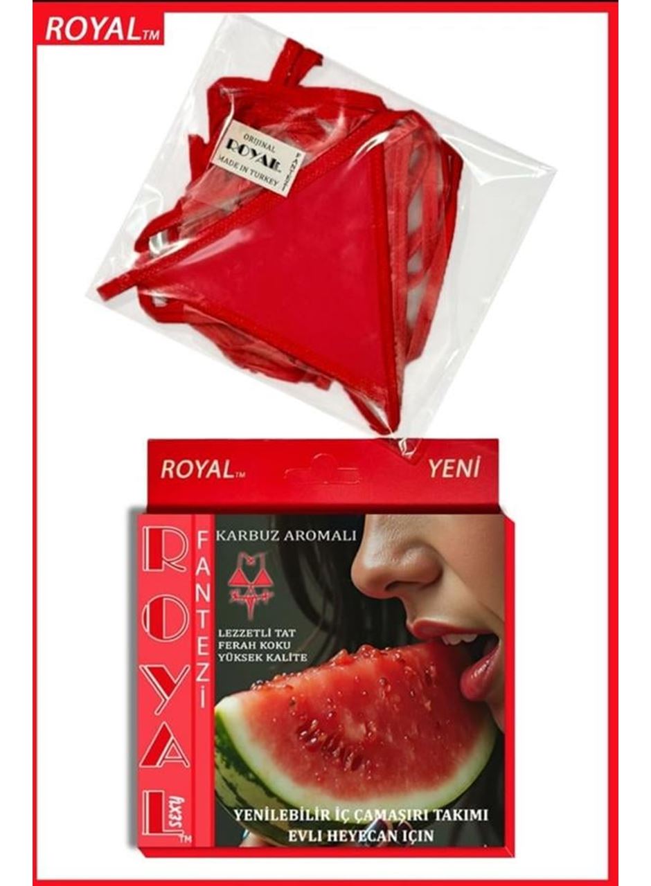 Fantezi Tüketilebilen Yenilebilir Karpuz Aromalı İç Çamaşırı Takımı