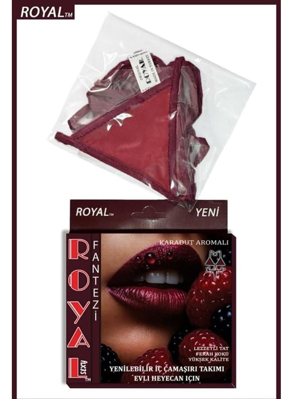 Fantezi Tüketilebilen Yenilebilir Karadut Aromalı İç Çamaşırı Takımı