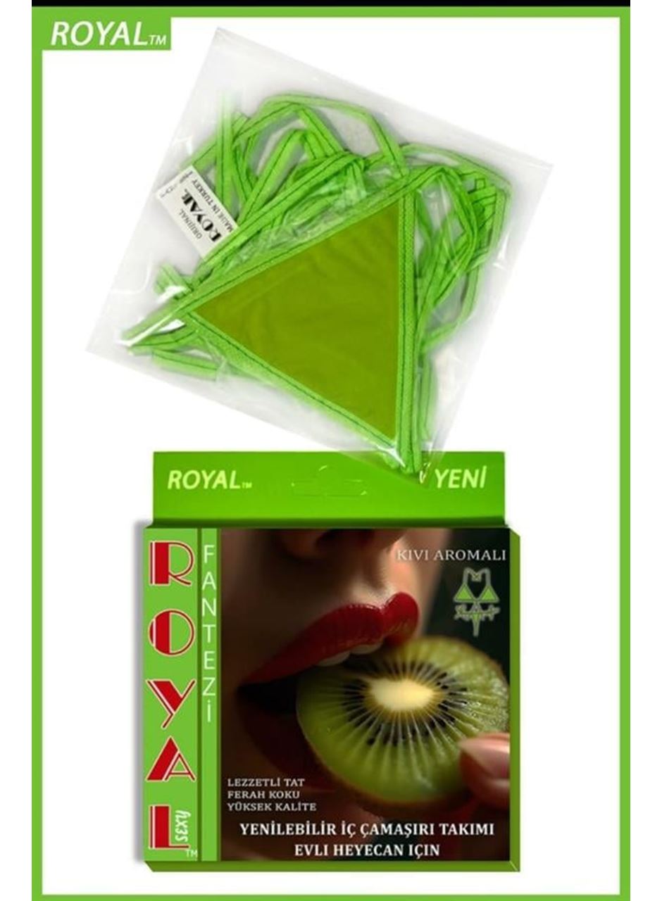 Fantezi Tüketilebilen Yenilebilir Kivi Aromalı İç Çamaşırı Takımı