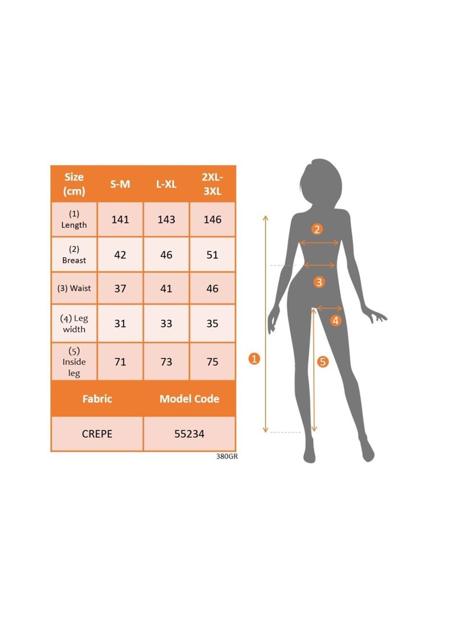 Kadın Uzun Kollu Kruvaze Yakalı Kolları çiçek Desenli Janjan Krep Tulum