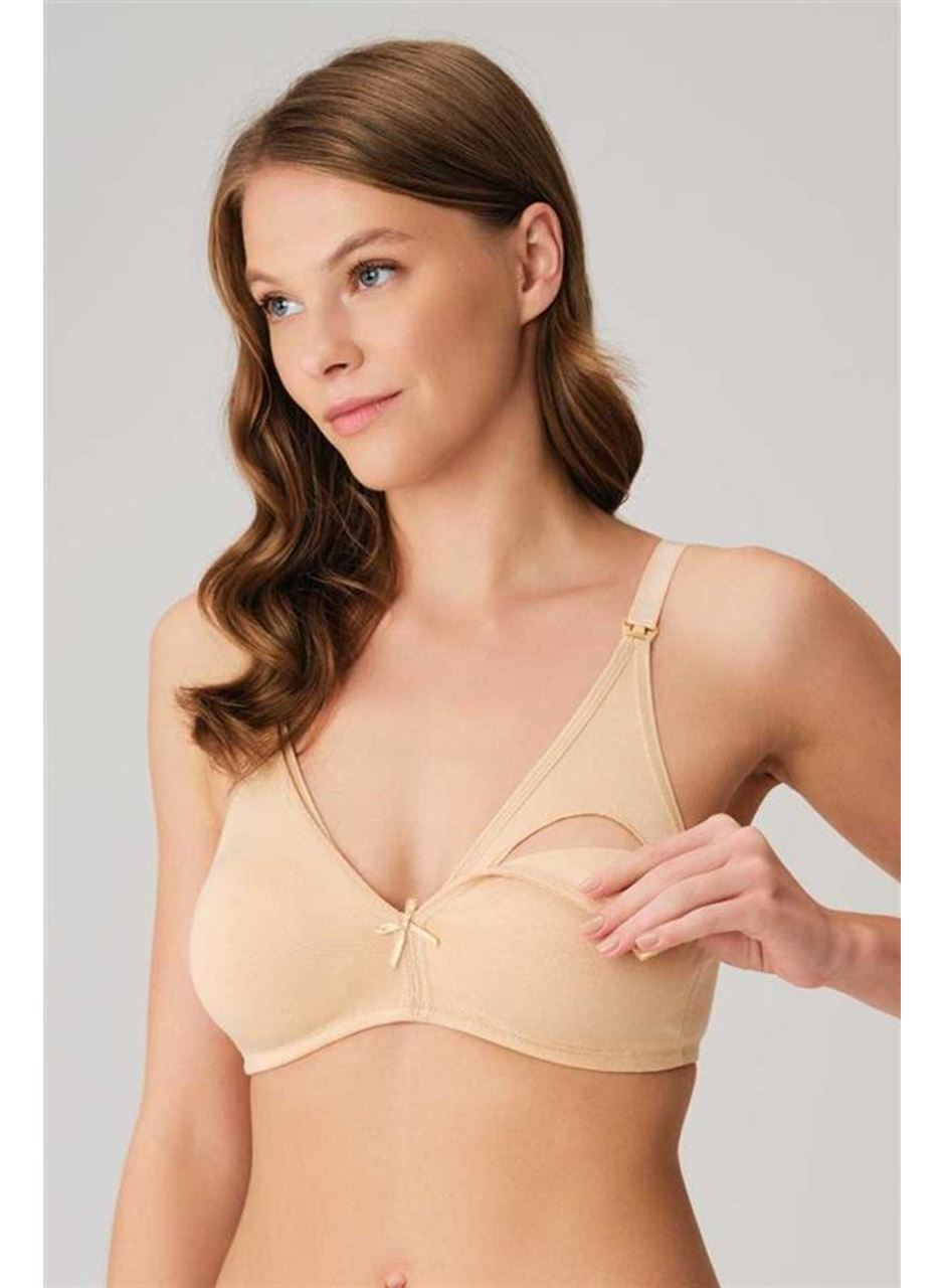 Pamuklu Balensiz Lohusa Önden Açılan Emzirme Sütyeni