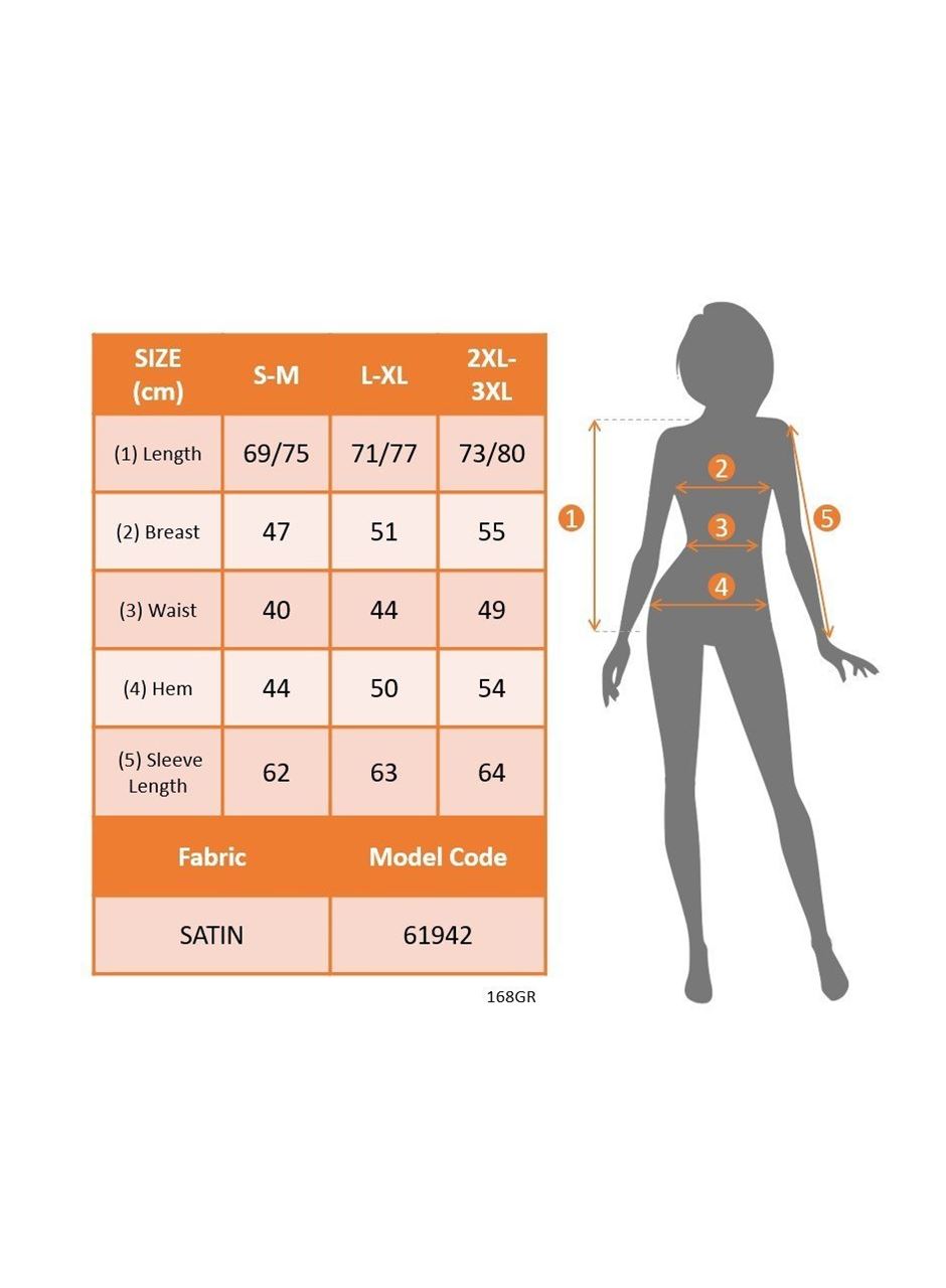 Kadın Uzun Kollu Kruvaze Yakalı Asimetrik Saten Bluz