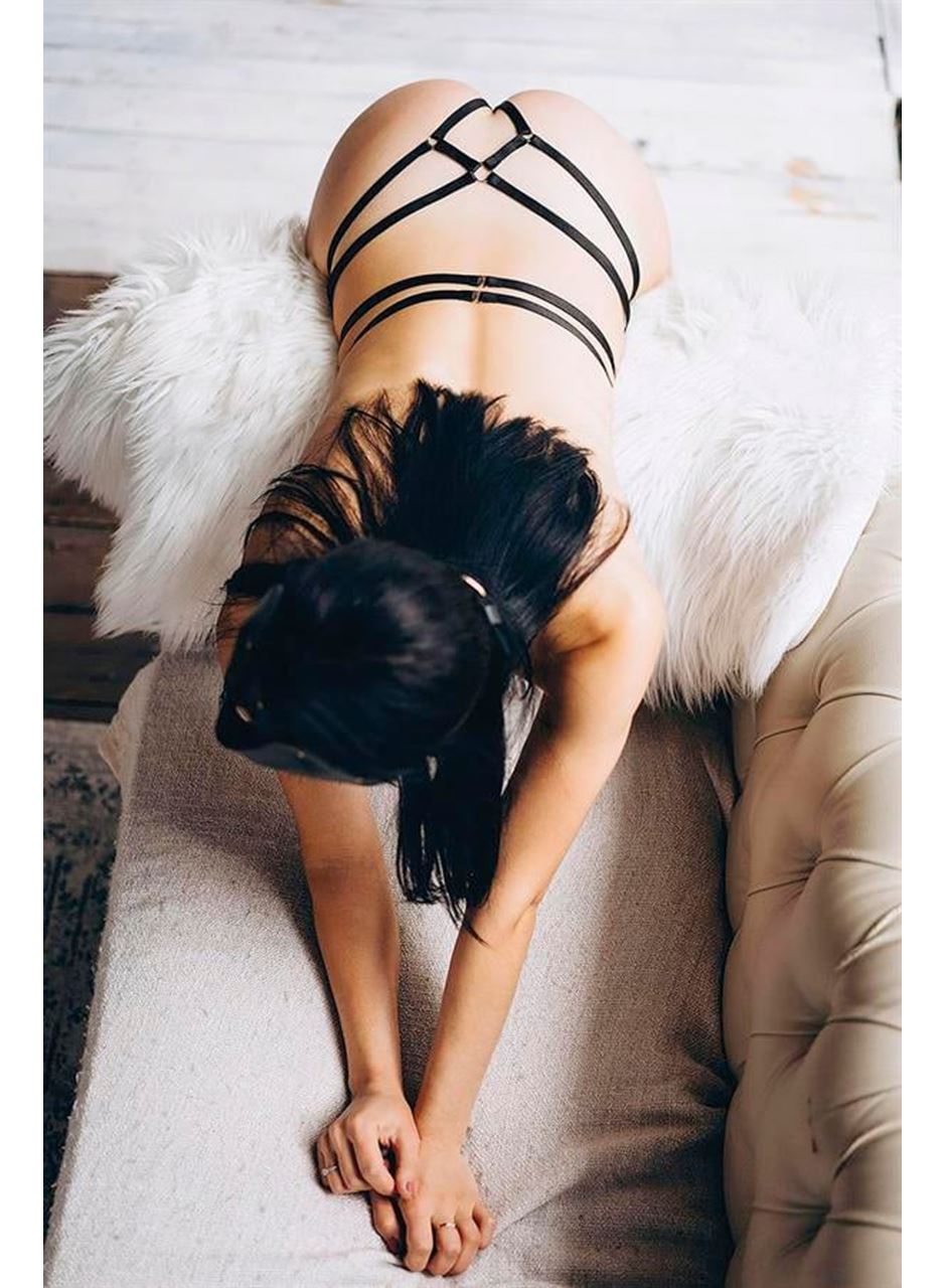 Fantezi Özel Bölgesi Açık Harness Aksesuar