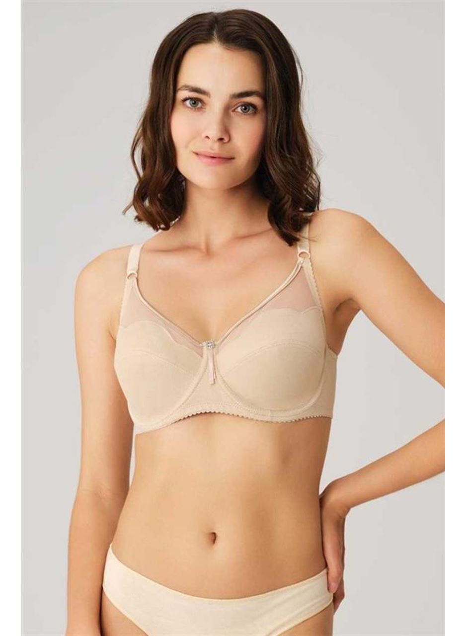 Kadın Balenli Desteksiz Dolgusuz Toparlayıcı Günlük Klasik Küçültücü Sütyen (3525)