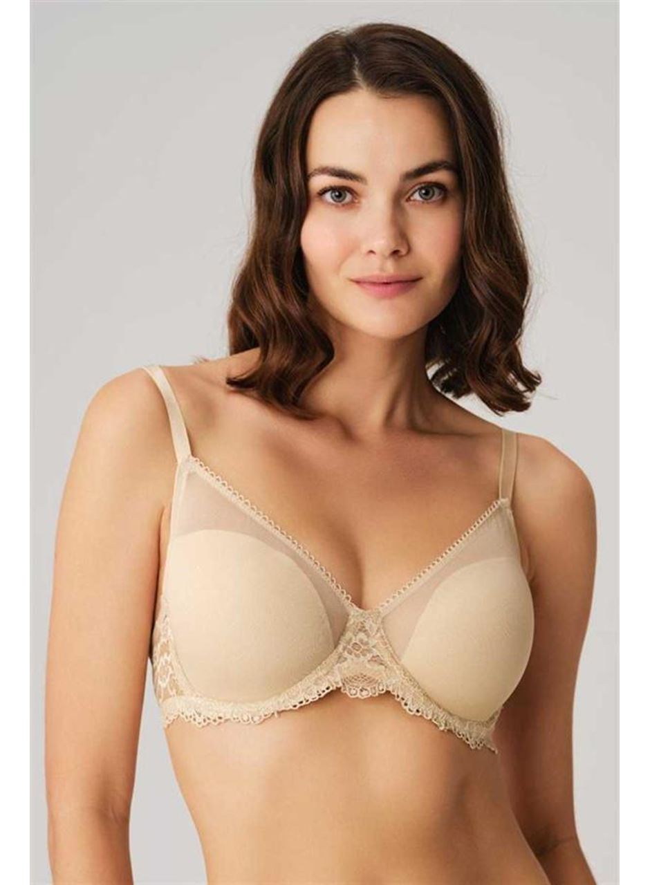 Kadın Balenli Desteksiz Dolgusuz Toparlayıcı Dantelli Küçültücü Sütyen (3750)