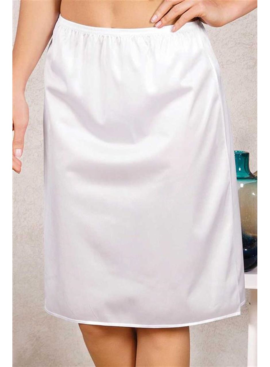 Kadın Polyamid Kumaşlı Diz Altı Uzun Etek Altı Jüpon (0616)