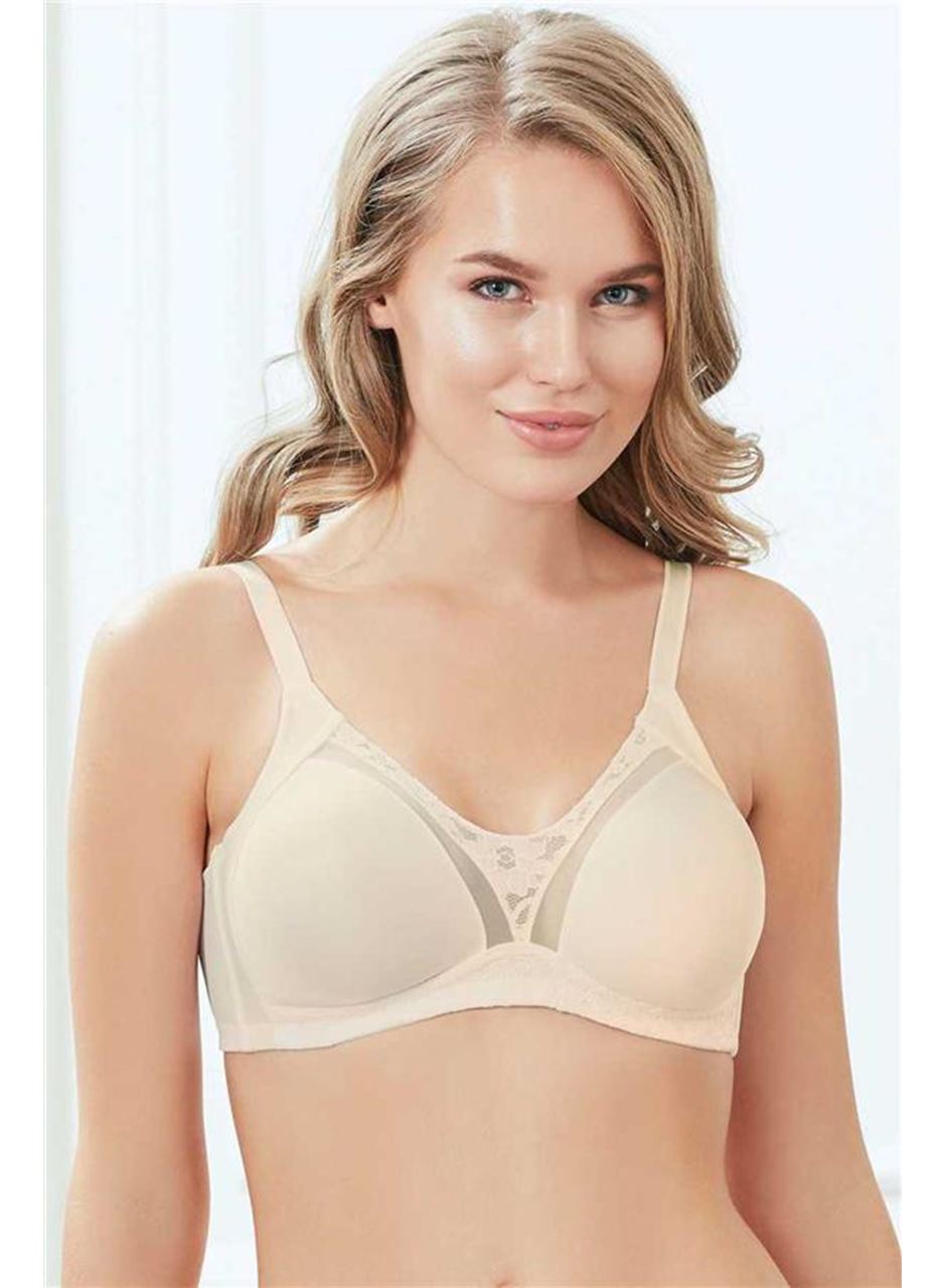Kadın Balensiz Desteksiz Dolgusuz Toparlayıcı Dantelli Küçültücü Sütyen (3705)
