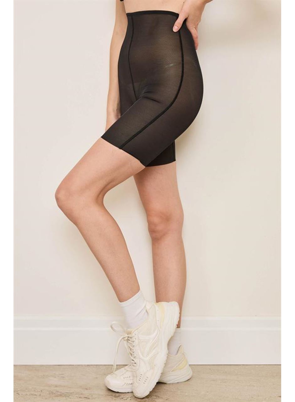 Yüksek Bel Paçalı Şort Korse