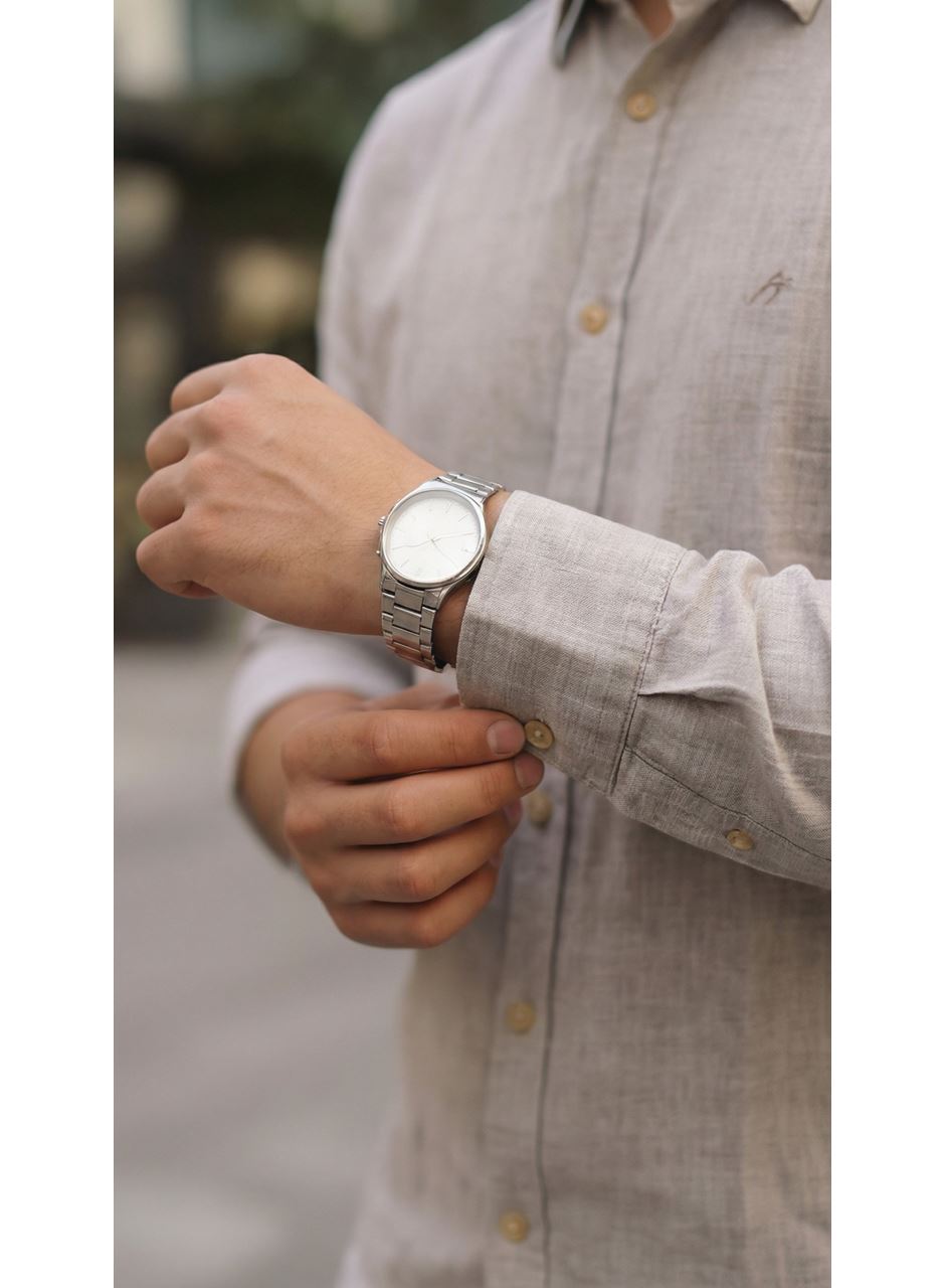 Erkek Uzun Kollu Keten Gömlek