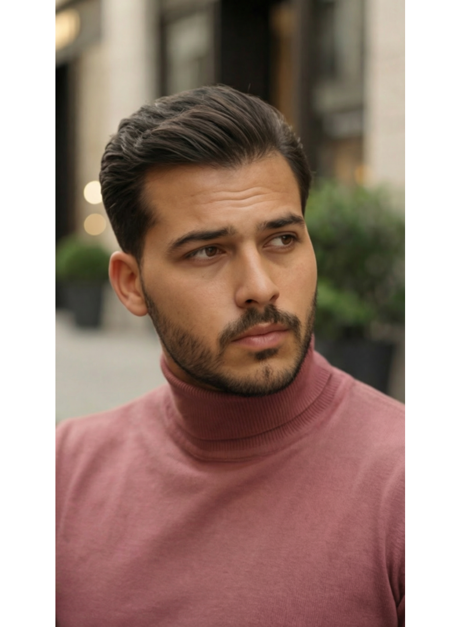 Erkek Boğazlı Yaka Uzun Kollu Triko