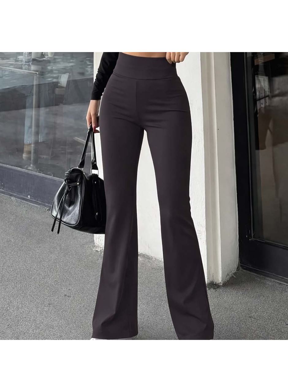 Kadın Geniş Korsaj Bel Detaylı Paçaya Doğru Geniş Yüksek Bel Dalgıç Pantolon