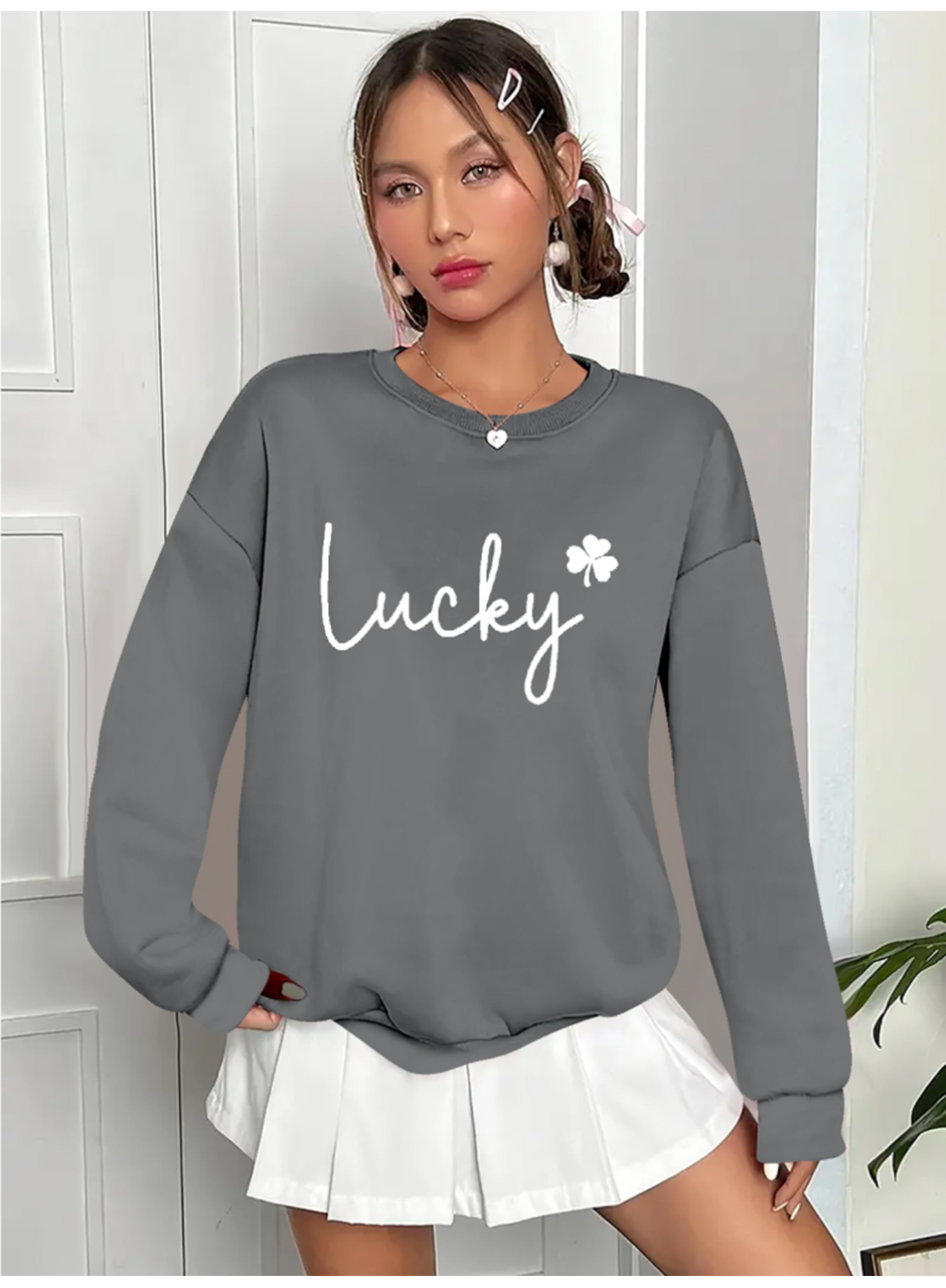 Kadın Uzun Kollu Bisiklet Yaka Viskon Iki Iplik Bluz