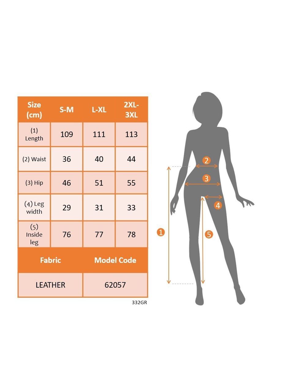 Kadın Yüksek Bel önden Düğmeli Deri Pantolon