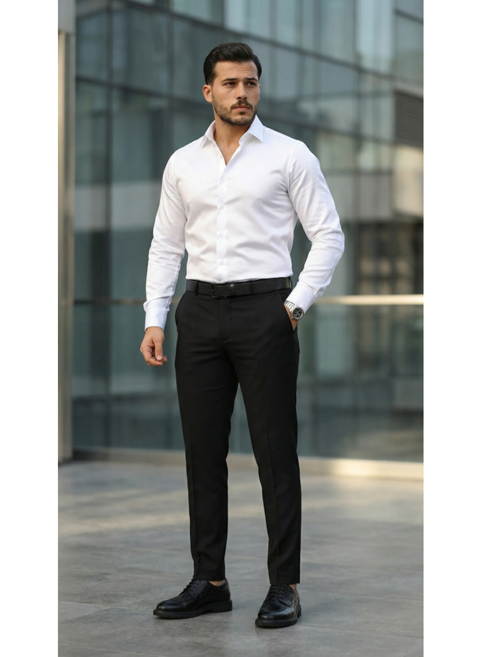 Erkek Saten Klasik Gömlek