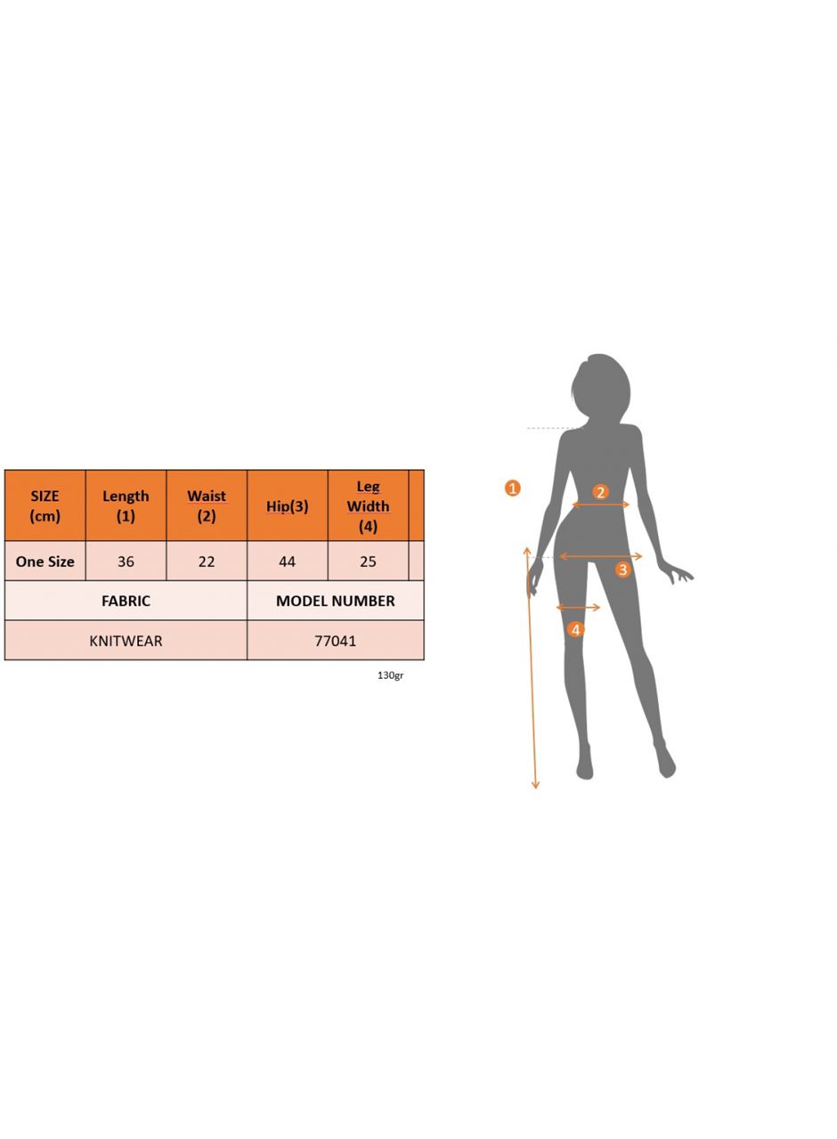 Kadın Belinden Bağlamalı Mini Triko Short