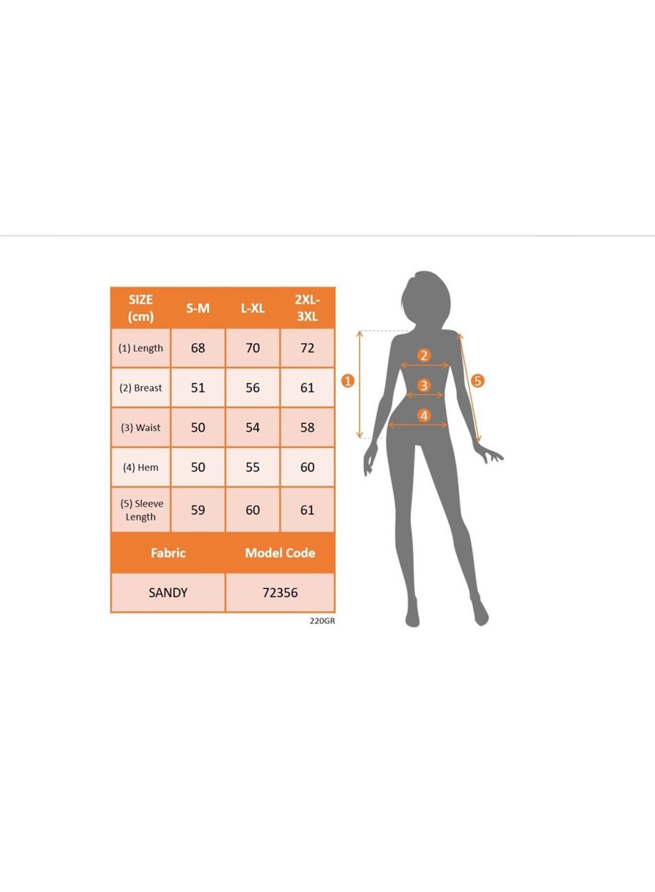 Kadın Uzun Kollu V Yakalı Omuzlardan Açık Sandy Bluz