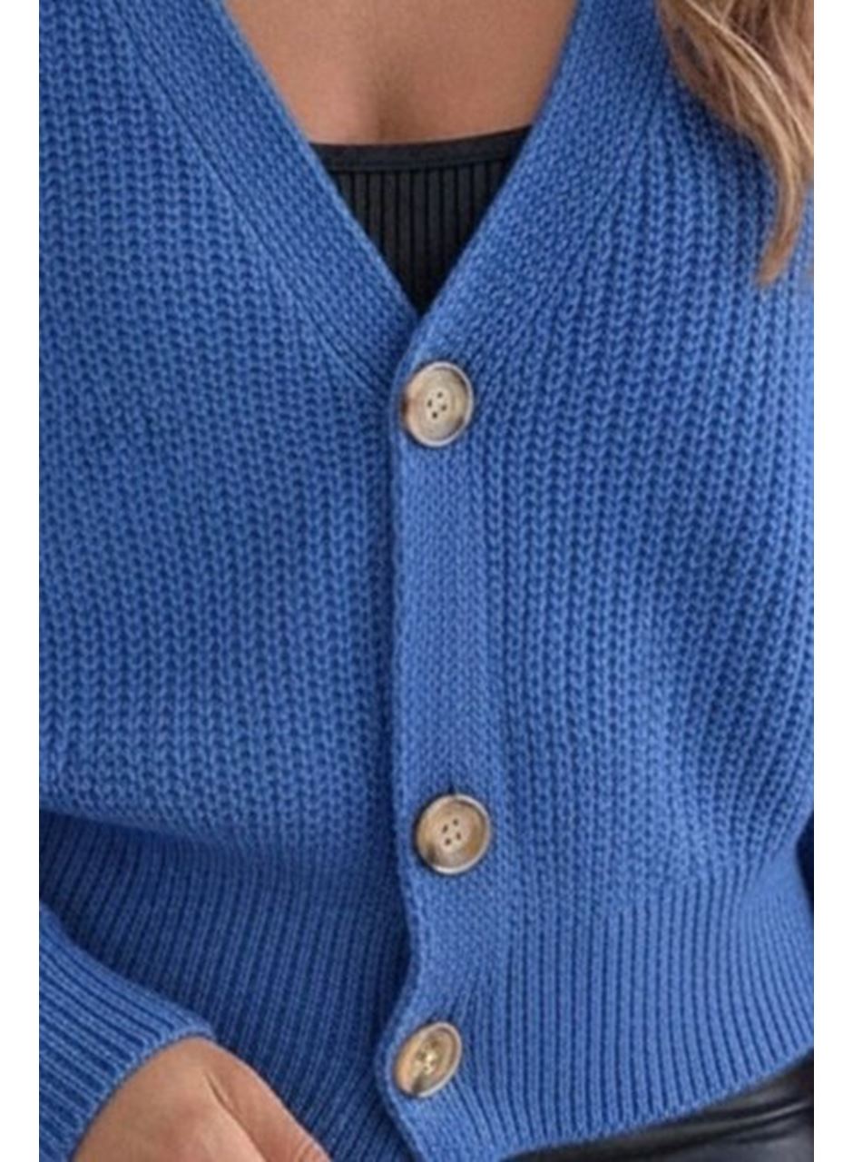 Düğme Detay Triko Bluz