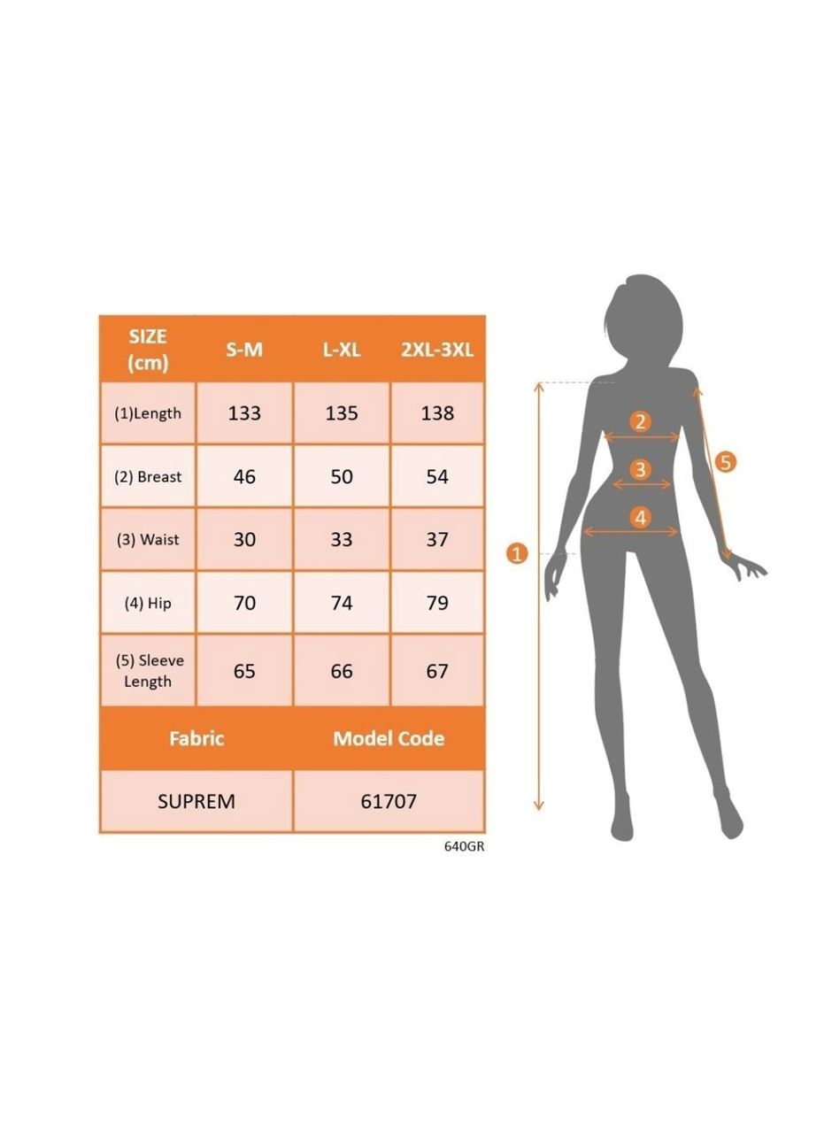 Kadın Uzun Kollu Kruvaze Yakalı Beli Kuşaklı Desenli Süprem Maxi Elbise
