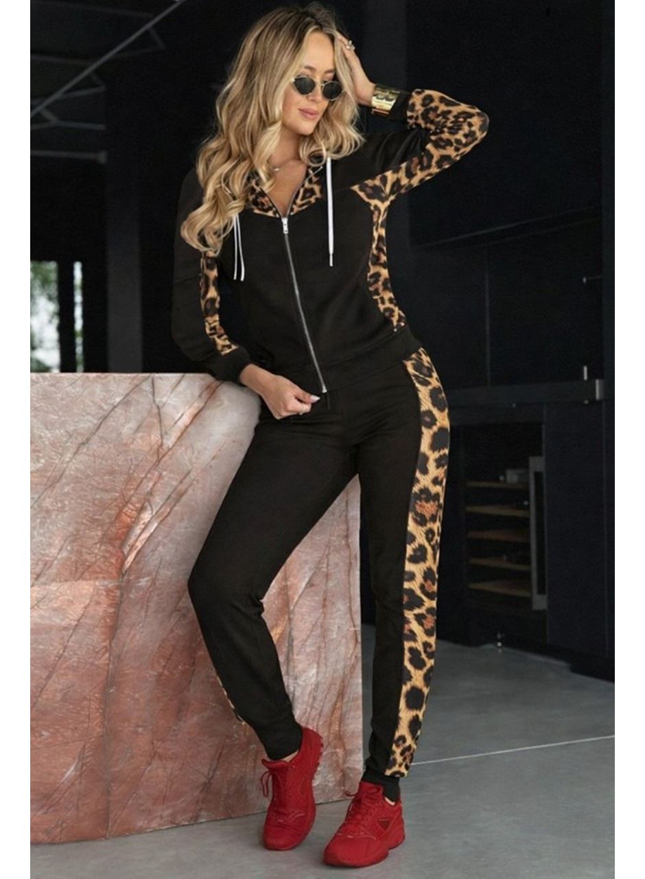 Kadın Uzun Kollu önden Fermuarlı Bağcıklı Viskon Iki Iplik Bluz Ve Pantolon Ikili Takım