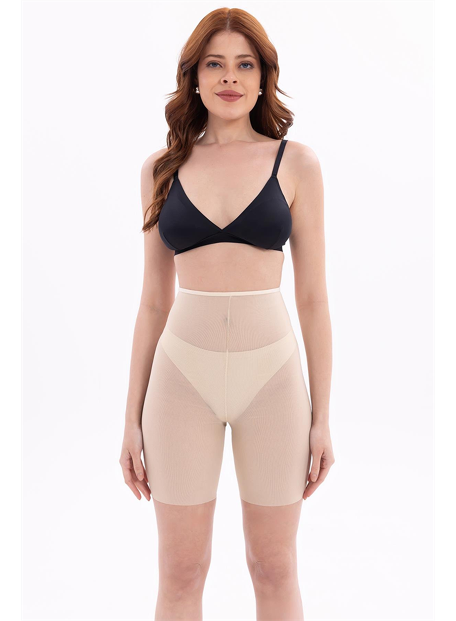 Ten MI EMAY 2705 Lazer Tül Toparlayıcı Paçalı Boxer Hayalet Korse