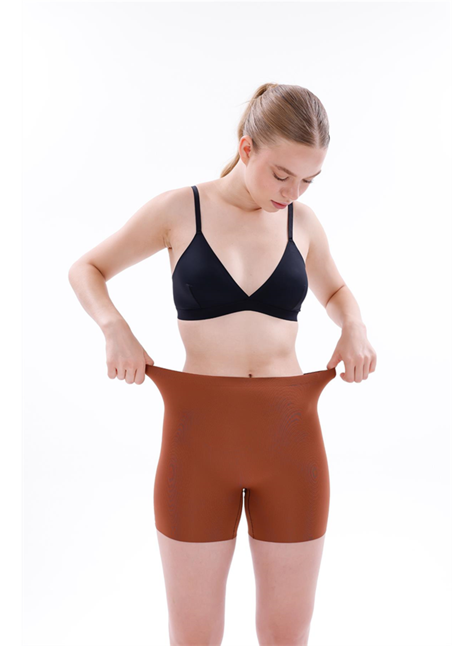 Kahverengi MI 2703 Lazer Kesim İz Yapmaz Hayalet Boxer