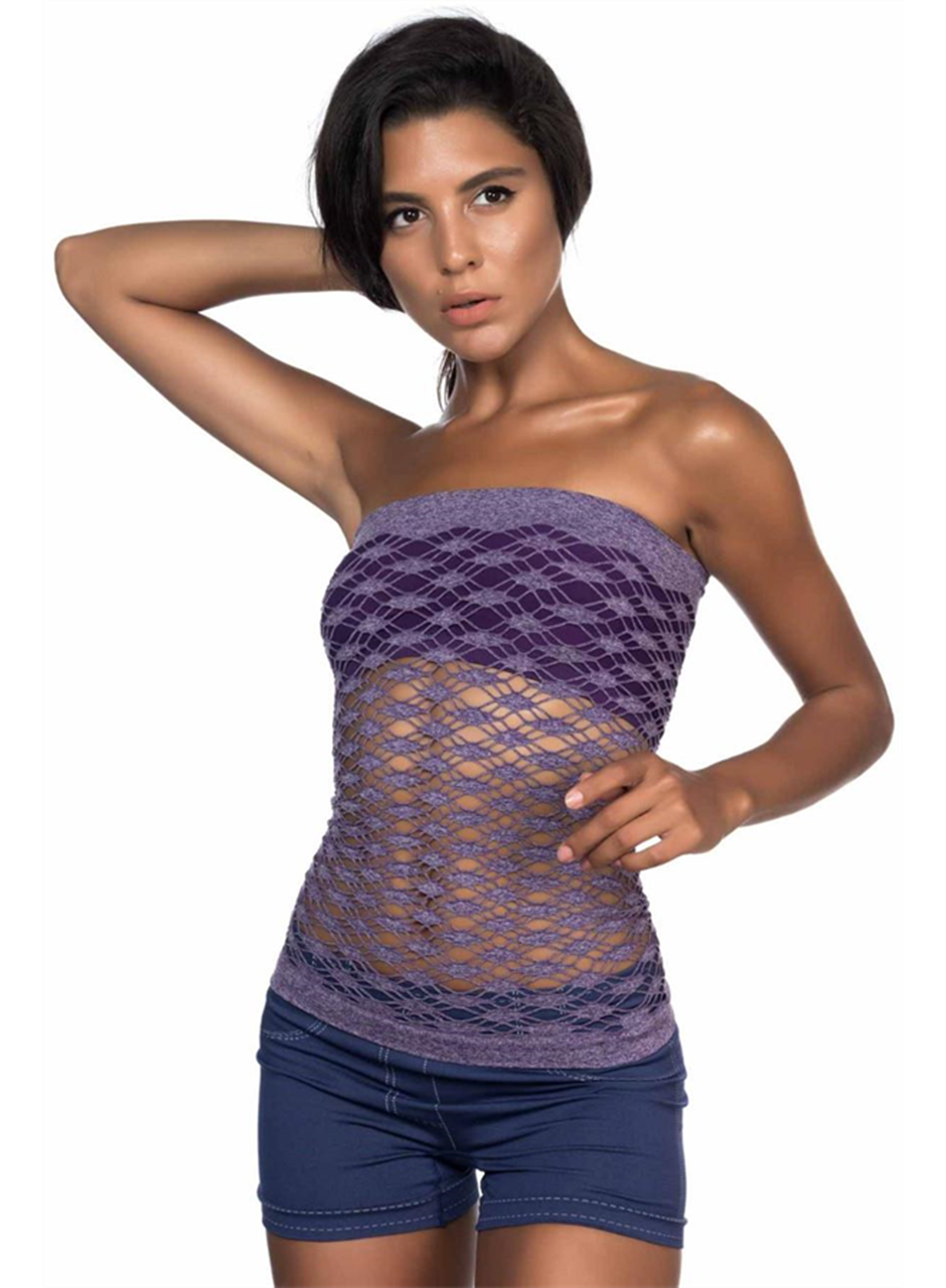 Mor MI Emay 5034 Fantazi Büstiyer Atlet Korse