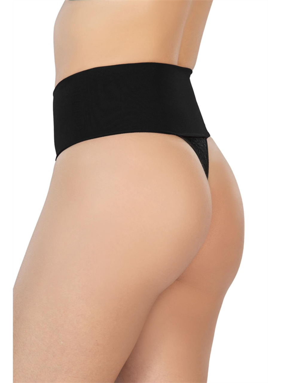 Siyah MI 2048 Seamless Çift Renk String Korse