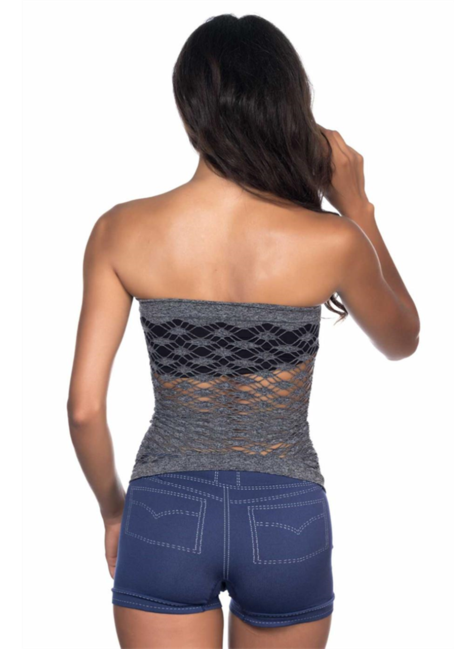 Gri MI Emay 5034 Fantazi Büstiyer Atlet Korse