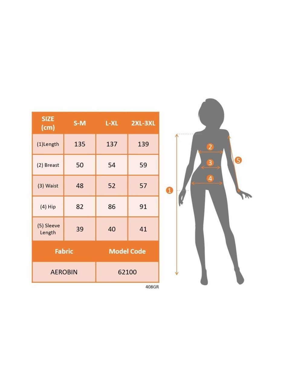 Kadın Truvakar Kollu V Yakalı Yırtmaçlı Uzun Aerobin Elbise