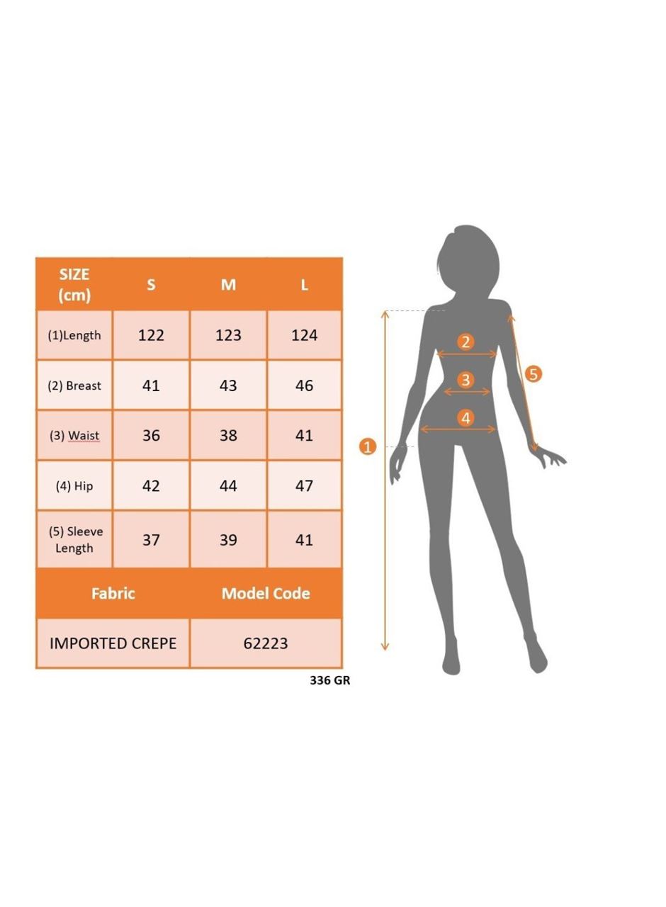 Kadın Truvakar Kollu Bisiklet Yaka Kemersiz Yırtmaç Detaylı Uzun Ithal Krep Elbise