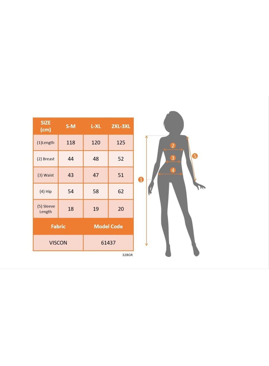 Kadın Kısa Kollu V Yakalı Maksi Boy Viskon Elbise