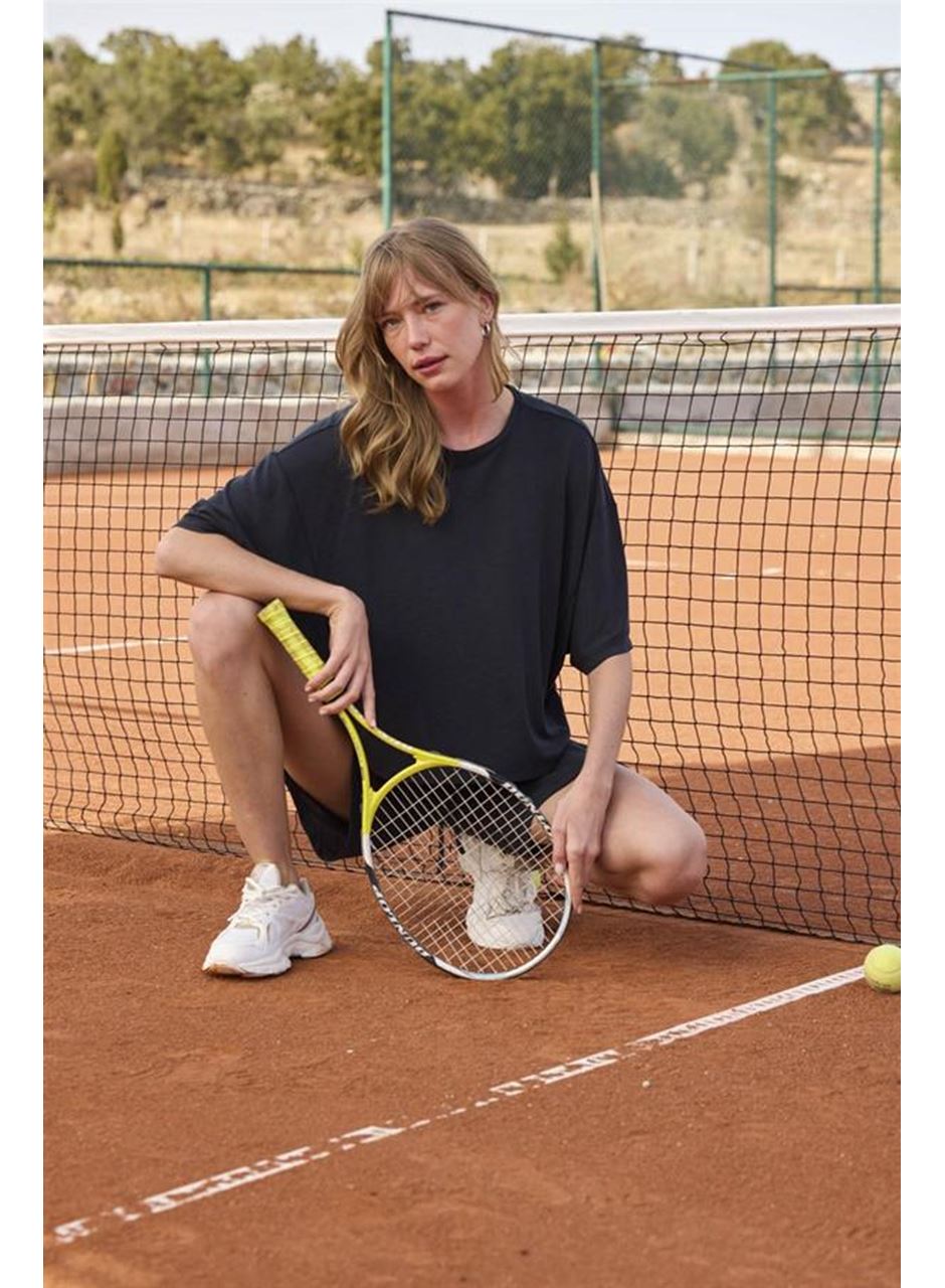 Kısa Kollu Bisiklet Yaka Alt Üst Takım