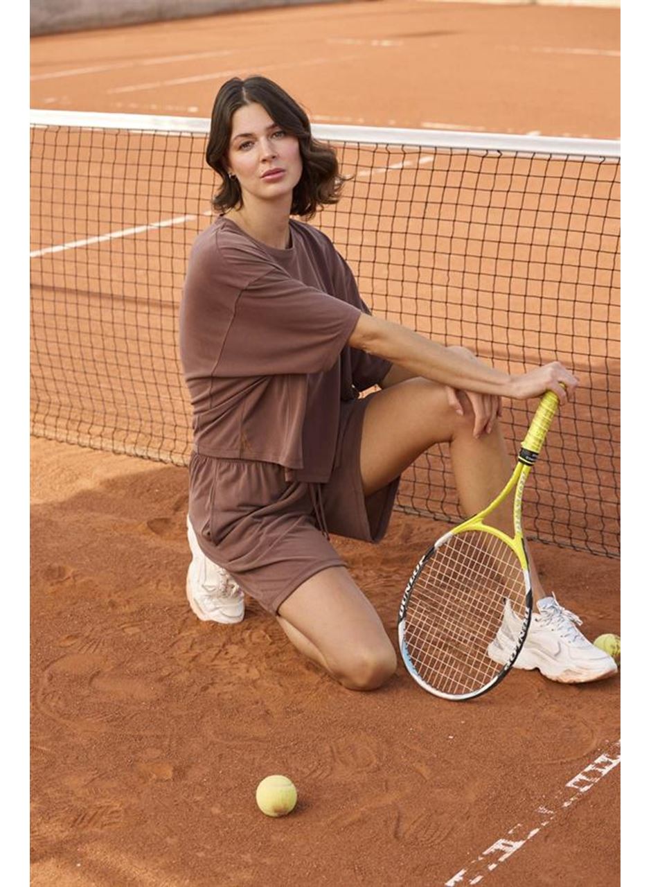 Kısa Kollu Bisiklet Yaka Alt Üst Takım