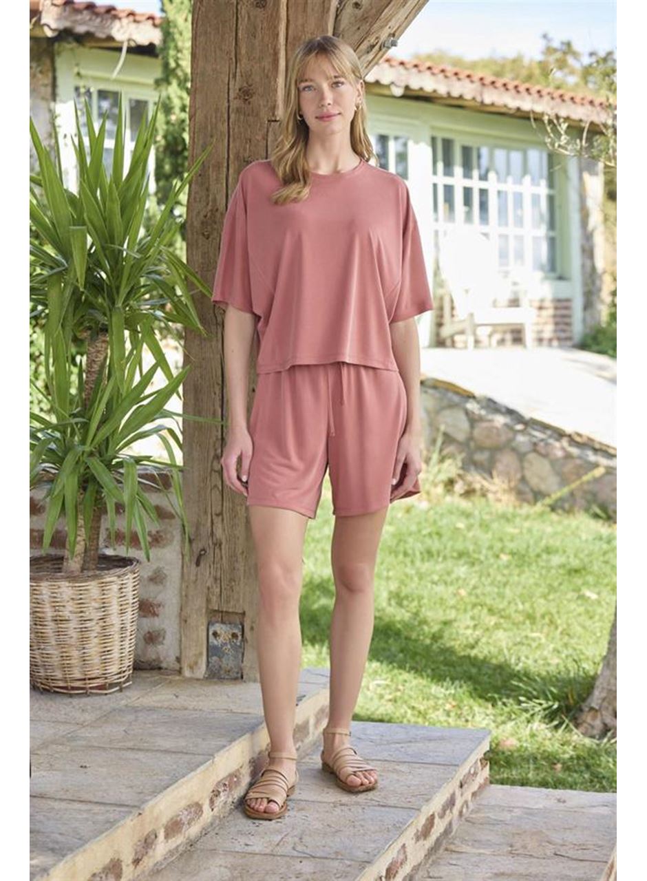 Kısa Kollu Bisiklet Yaka Alt Üst Takım